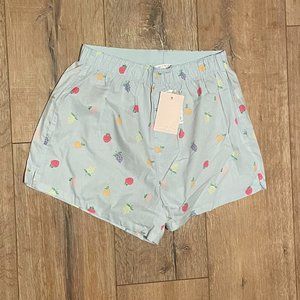 Poplin Sleep Boxer Short | All Over Fruit Print